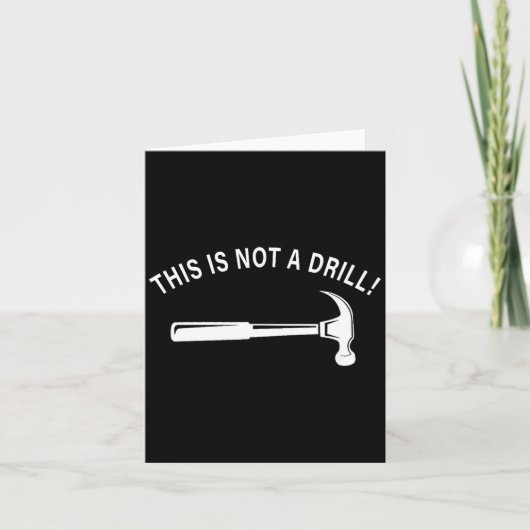 Carte Funny Dad Joke,this Is Not A Drill Funny Father's (Devant)