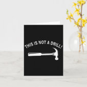 Carte Funny Dad Joke,this Is Not A Drill Funny Father's (Fleur jaune)