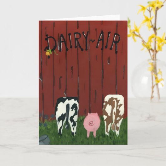 Carte Funny Dairy Air Note (Fleur jaune)