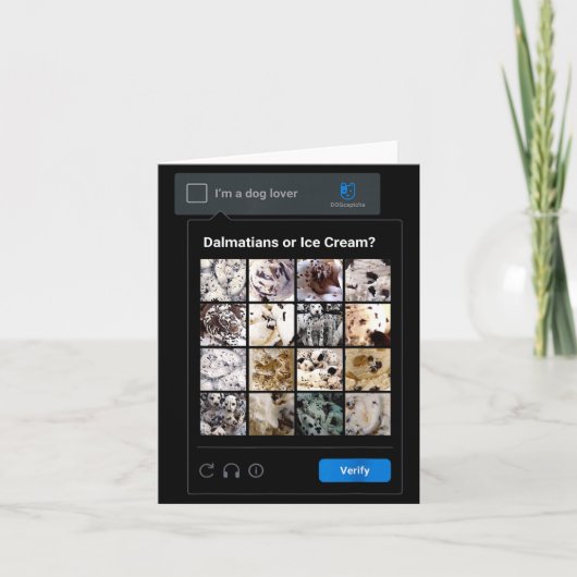 Carte Funny Dalmatian Or Ice Cream Meme Dog Mom Dog Dad (Devant)