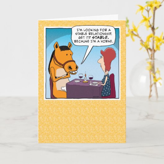 Carte Funny Date (Fleur jaune)