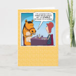 Carte Funny Date<br><div class="desc">This funny birthday card fea woman on date with a horse who is looking for a stable relationship ...  and someone who appreciates bad puns. Thanks for choosing this original by design © Chuck Ingwersen I post-cartoons on Instagram: https://www.instagram.com/captainscratchy</div>