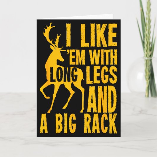 Carte Funny Deer Hunting Quote Gift For Hunters (Devant)
