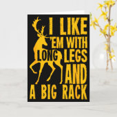 Carte Funny Deer Hunting Quote Gift For Hunters (Fleur jaune)
