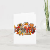 Carte Funny Dental Squad Teeth Dentist Autumn Fall Thank (Devant)
