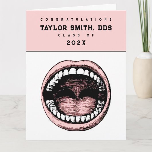 Carte Funny Dentist Dental School Graduation (Devant)