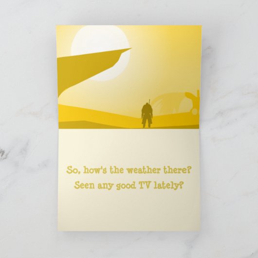 Carte Funny Dinosaur Climate Change (Intérieur)