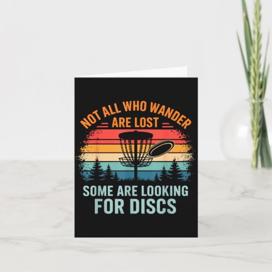 Carte Funny Disc Golf Art For Men Women Disc Golfer Play (Devant)