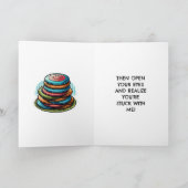 Carte Funny Disc Golf Humour Anniversaire (Intérieur)