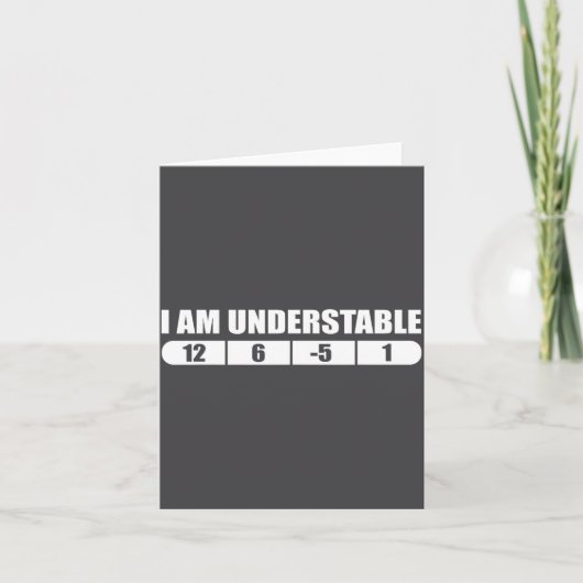 Carte Funny Disc Golf Quote Design, I Am Understable Fri (Devant)