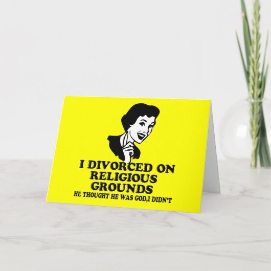 Carte Funny divorce (Devant)