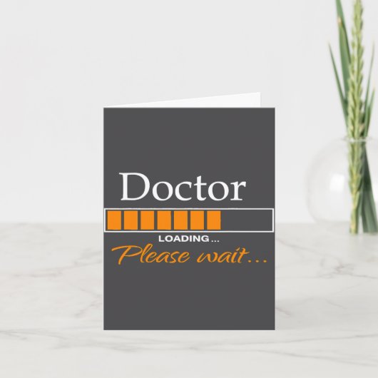 Carte Funny Doctor Loading Medical Doctor Outfit New (Devant)