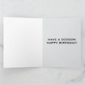 CARTE FUNNY DOG BRTHDAY MUGSHOT GREETING CARD (Intérieur)