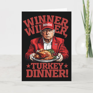 Carte Funny Donald Trump Winner Winner Turkey Dinner Tha