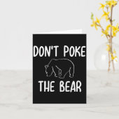 Carte Funny Don't Ke The Bear Joke Sarcastic Family  (Fleur jaune)