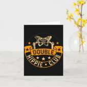 Carte Funny Double Hipe Club Hip Surgery New Hip  (Fleur jaune)