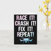 Carte Funny Drone Art For Men Women Boys Drone Racing Dr (Fleur jaune)