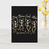 Carte Funny Dry Bones Come Alive Ezekiel 37_5 Skeleton C (Fleur jaune)