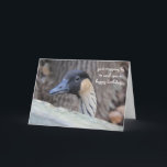 Carte Funny Duck Birthday Card, espérons que votre journ<br><div class="desc">Funny Duck Birthday Card,  espérons que votre journée est Ducky!</div>