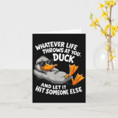 Carte Funny Duck Graphic Tees Men Women Teens Funny Quot (Fleur jaune)