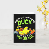 Carte Funny Duck Graphic Tees Men Women Teens Funny Quot (Fleur jaune)