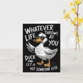 Carte Funny Duck Shirt Funny Quote Graphic Tees For Men (Fleur jaune)