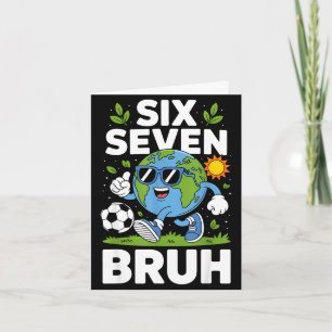 Carte Funny earth day 67 mème bruh pyjama de foot sports