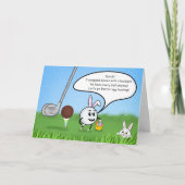 Carte Funny Easter Golf Ball Easter Egg Hunt Humor (Devant)