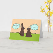 Carte Funny Easter Greeting Card - My Butt Hurts (Fleur jaune)