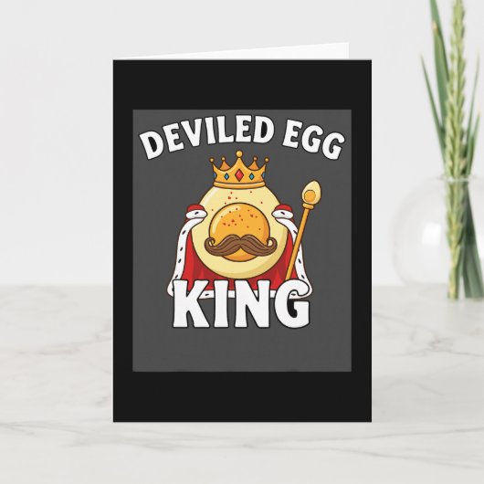 Carte Funny Egg Pun Easter Brunch Thanksgiving Deviled E (Devant)