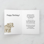 Carte Funny Elephant Memory Age Burn (Intérieur)