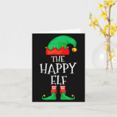 Carte Funny Elf Family Christmas The Happy Elf Sweater M (Fleur jaune)