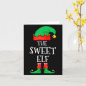 Carte Funny Elf Family Christmas The Sweet Elf Sweater M (Fleur jaune)