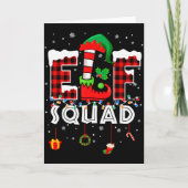 Carte Funny Elf Squad Christmas Family Matching Pajamas (Devant)