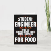 Carte Funny Engineer Engineering College Student S  (Devant)