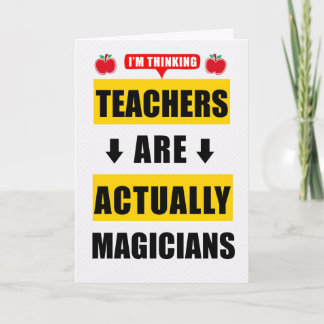 Carte Funny Enseignants d'anniversaire sont en fait des 