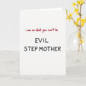 Carte Funny Evil Stepmother Card (Fleur jaune)