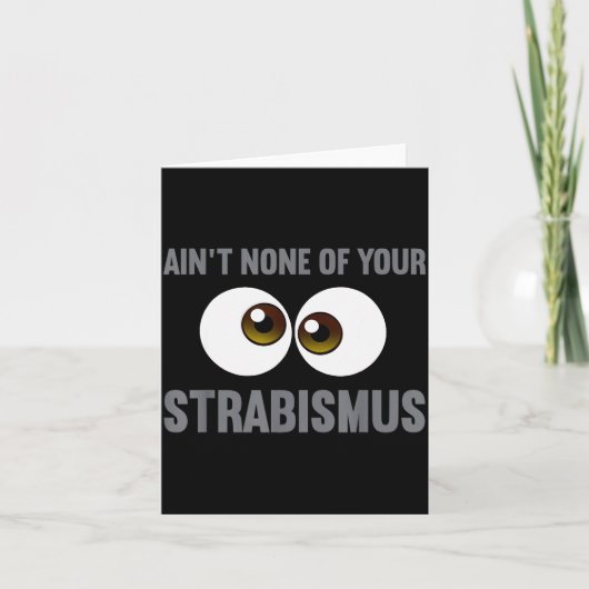 Carte Funny Eye Surgeon Design For Men Women Strabismus (Devant)