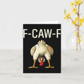 Carte Funny F Caw F Chicken Fcwf Butt F-caw-f (Fleur jaune)