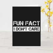 Carte Funny Fact I Don't Care Motivational Quotes Premiu (Fleur jaune)
