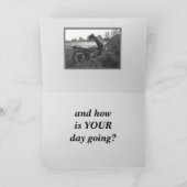 Carte FUNNY/FAKE accident/customizable text Card (Intérieur)