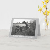 Carte FUNNY/FAKE accident/customizable text Card (Fleur jaune)