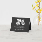 Carte Funny Farewell Mug (Fleur jaune)