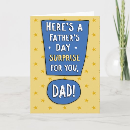 Carte Funny Father's Day Card: Test Results (Devant)