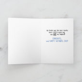 Carte Funny Father's Day Card: Test Results (Intérieur)