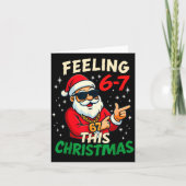 Carte Funny Feeling 67 This Christmas Six Seven Meme Kid (Devant)