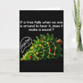 Carte Funny Felines Pushing Christmas Tree Ugly Xmas Paj (Devant)