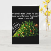Carte Funny Felines Pushing Christmas Tree Ugly Xmas Paj (Fleur jaune)