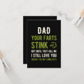 Carte Funny Fête des pères 2021 (Devant/Arrière en situation)