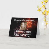 Carte Funny Fête des pères Card - Ajoutez votre propre p (Fleur jaune)